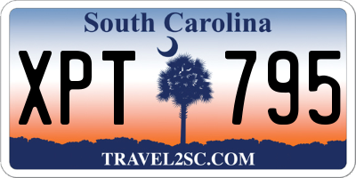 SC license plate XPT795