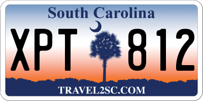 SC license plate XPT812