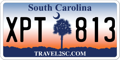 SC license plate XPT813
