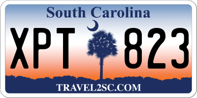 SC license plate XPT823