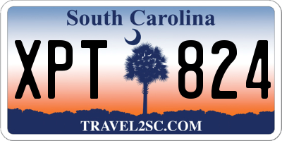 SC license plate XPT824