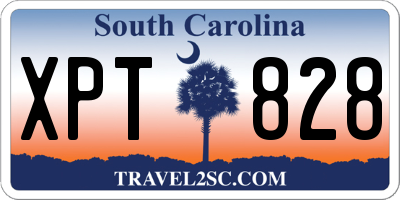SC license plate XPT828