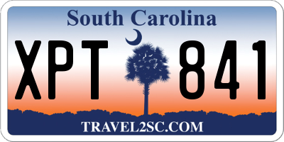 SC license plate XPT841