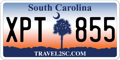 SC license plate XPT855