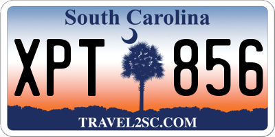 SC license plate XPT856