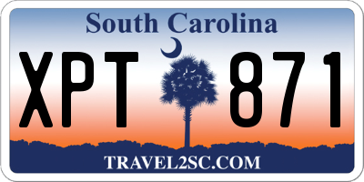 SC license plate XPT871