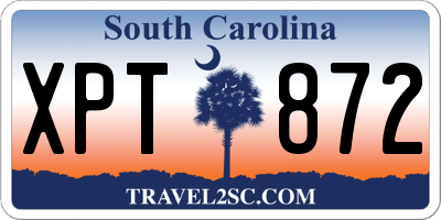 SC license plate XPT872
