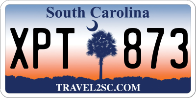 SC license plate XPT873
