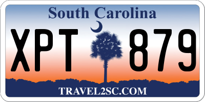 SC license plate XPT879