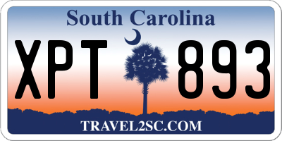 SC license plate XPT893