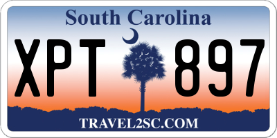 SC license plate XPT897