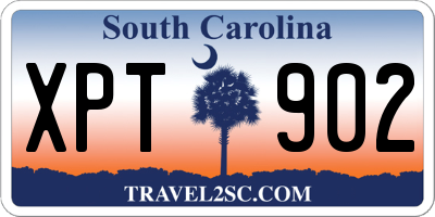 SC license plate XPT902