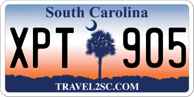 SC license plate XPT905
