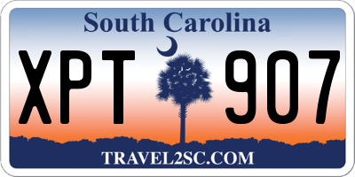 SC license plate XPT907
