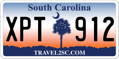 SC license plate XPT912