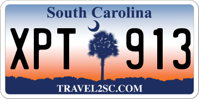 SC license plate XPT913