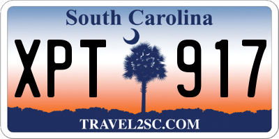 SC license plate XPT917
