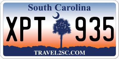 SC license plate XPT935