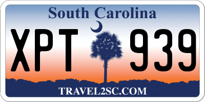 SC license plate XPT939