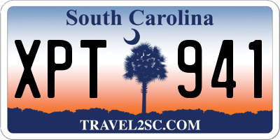 SC license plate XPT941