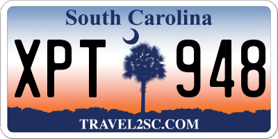 SC license plate XPT948