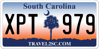 SC license plate XPT979