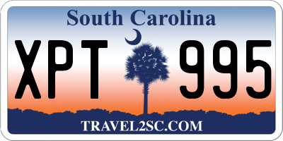 SC license plate XPT995