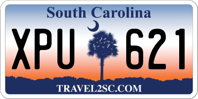 SC license plate XPU621