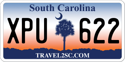 SC license plate XPU622