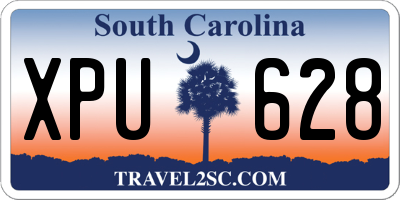 SC license plate XPU628