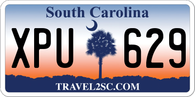 SC license plate XPU629