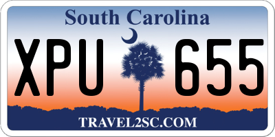 SC license plate XPU655