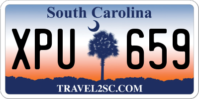 SC license plate XPU659