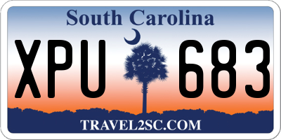 SC license plate XPU683