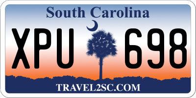 SC license plate XPU698
