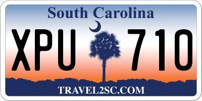 SC license plate XPU710