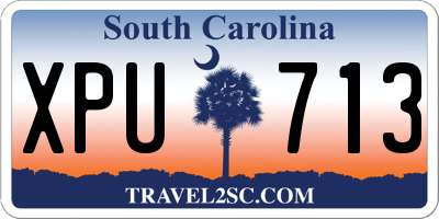 SC license plate XPU713