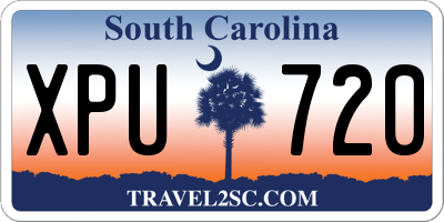 SC license plate XPU720