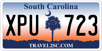 SC license plate XPU723