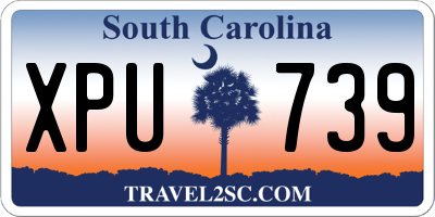 SC license plate XPU739