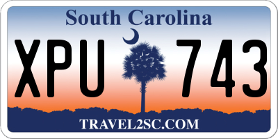 SC license plate XPU743