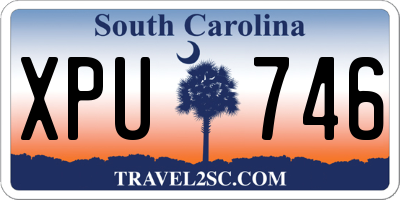 SC license plate XPU746
