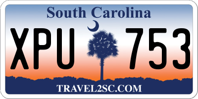 SC license plate XPU753
