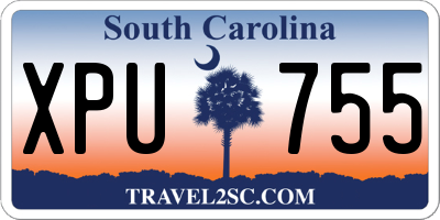 SC license plate XPU755