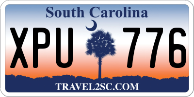 SC license plate XPU776