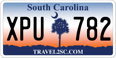 SC license plate XPU782