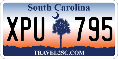 SC license plate XPU795
