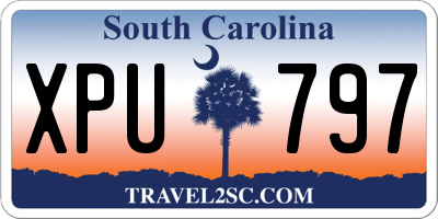 SC license plate XPU797