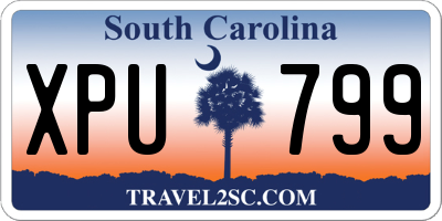 SC license plate XPU799
