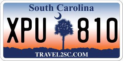 SC license plate XPU810